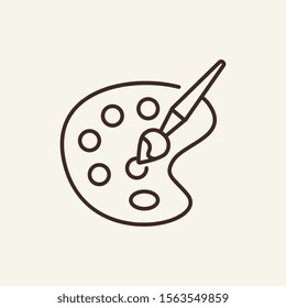 Isolated stationery line vector template. Education concept. Icon. Logo design, art. Flat illustration can be used for web design, printing, advertising, decoration