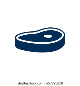 Isolated Steak Icon Symbol On Clean Background. Vector Meat Element In Trendy Style.