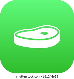 Isolated Steak Icon Symbol On Clean Background. Vector Meat Element In Trendy Style.