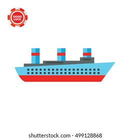 Isolated Steamship Icon