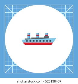 Isolated Steamship Icon