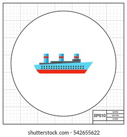 Isolated Steamship Icon