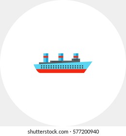 Isolated Steamship Icon