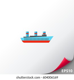 Isolated Steamship Icon
