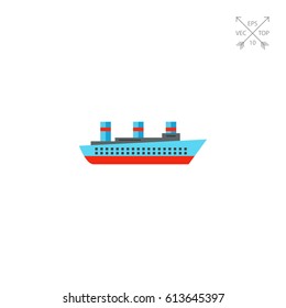 Isolated Steamship Icon