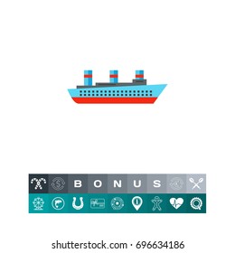 Isolated Steamship Icon