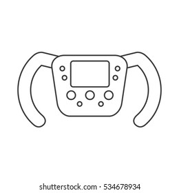 Isolated steering wheel design