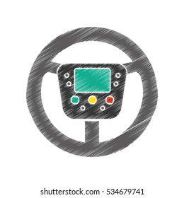 Isolated steering wheel design
