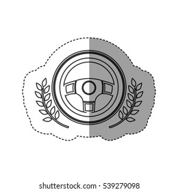Isolated steering wheel design