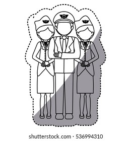 Isolated stewardess and pilot design
