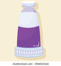 Isolated stick purple school tools icons - Vector