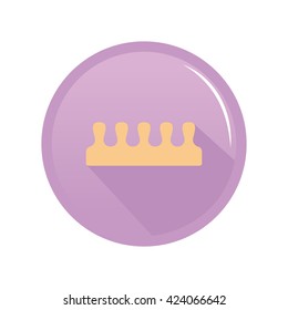 Isolated sticker with a spa icon on a white background