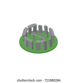 Isolated Stonehenge Isometric. England Vector Element Can Be Used For Stonehenge, England, Historic Design Concept.