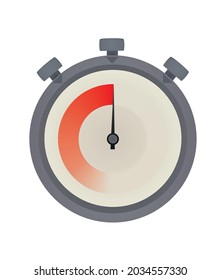 Isolated stopwatch icon. vector illustration