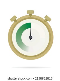 Isolated stopwatch icon. vector illustration