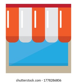 Isolated store icon. Mall icon. Shop building - Vector