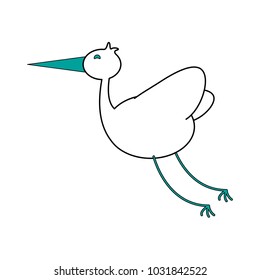 Isolated stork design