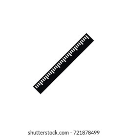 Isolated Straightedge Icon. Length Vector Element Can Be Used For Ruler, Length, Straightedge Design Concept.