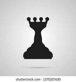 Isolated strategy icon symbol on clean background. Vector chess element in trendy style.