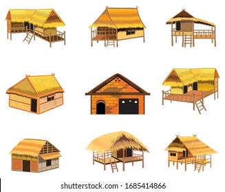 isolated straw hust on white background vector design