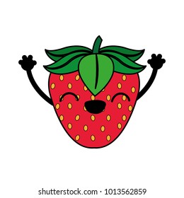 Isolated strawberry design