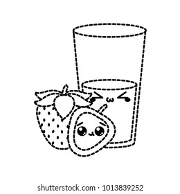 Isolated strawberry design