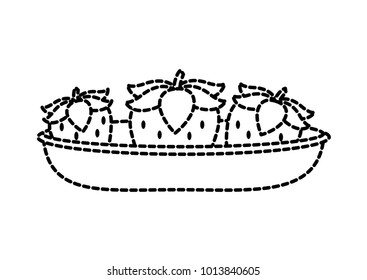 Isolated strawberry design