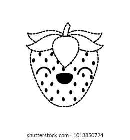Isolated strawberry design