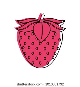 Isolated strawberry design