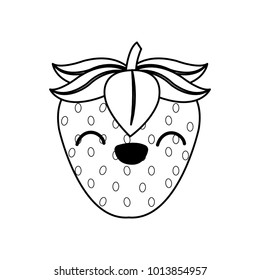 Isolated strawberry design