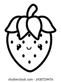 Isolated strawberry fruit design vector illustration