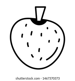 Isolated strawberry fruit design vector illustration