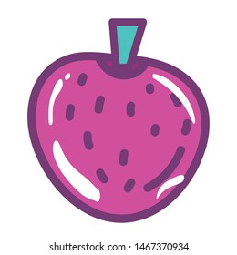 Isolated strawberry fruit vector design