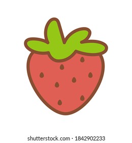 Isolated strawberry icon. Fruit icon - Vector illustration
