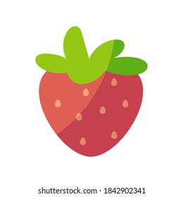 Isolierte Erdbeersymbol. Fruchtsymbol - Vektorgrafik