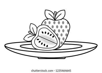 Isolated strawberrys design