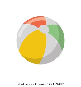 Isolated striped ball design