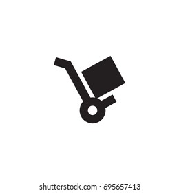 Isolated Stroller Icon Symbol On Clean Background. Vector Trolley Element In Trendy Style.