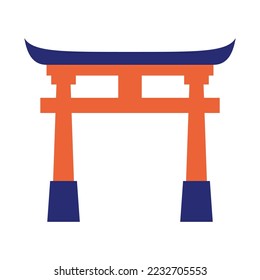 Isolated structure asian vector illustration