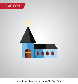 Isolated Structure Flat Icon. Christian Vector Element Can Be Used For Structure, Christian, Building Design Concept.