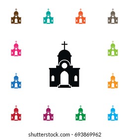 Isolated Structure Icon. Christian Vector Element Can Be Used For Structure, Christian, Church Design Concept.