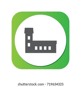 Isolated Structure Icon Symbol On Clean Background. Vector Temple Element In Trendy Style.