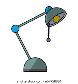isolated study lamp