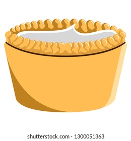 Isolated stuffed cake icon. Vector illustration design