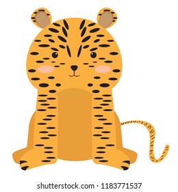 Isolated stuffed leopard toy