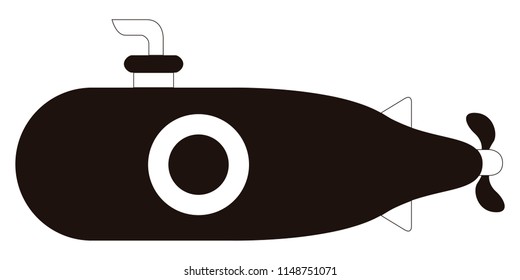 Isolated submarine toy icon