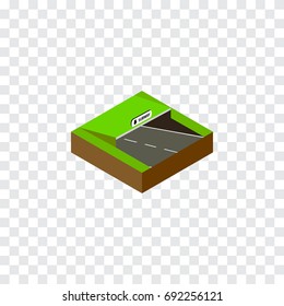 Isolated Subway Isometric. Underground Vector Element Can Be Used For Underground, Subway, Road Design Concept.