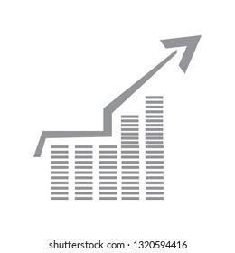 Isolated success business graph. Vector illustration design