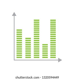 Isolated success business graph. Vector illustration design