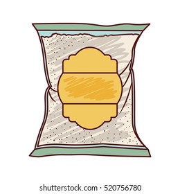 Isolated sugar bag design